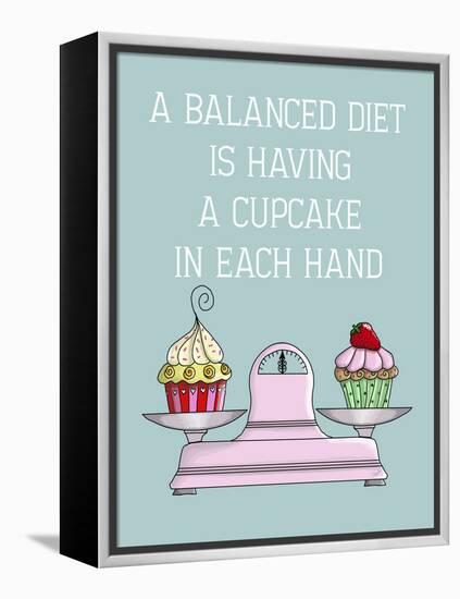A Balanced Diet-Fab Funky-Framed Stretched Canvas