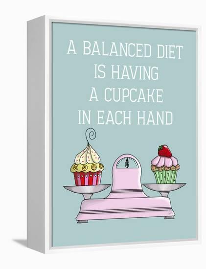 A Balanced Diet-Fab Funky-Framed Stretched Canvas