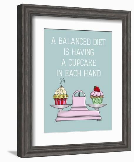 A Balanced Diet-Fab Funky-Framed Art Print