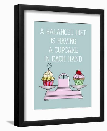 A Balanced Diet-Fab Funky-Framed Art Print