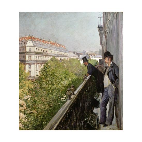 A Balcony, Boulevard Haussmann, 1880 Giclee Print by