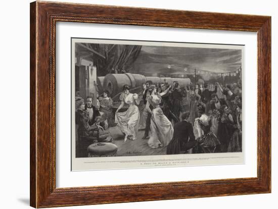 A Ball on Board a Battleship-Arthur Hopkins-Framed Giclee Print