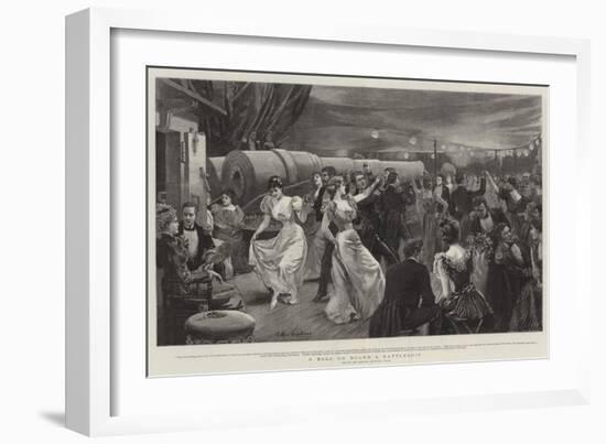 A Ball on Board a Battleship-Arthur Hopkins-Framed Giclee Print