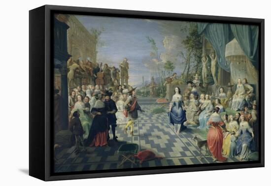 A Ball on the Terrace of a Palace-Hieronymus Janssens-Framed Premier Image Canvas