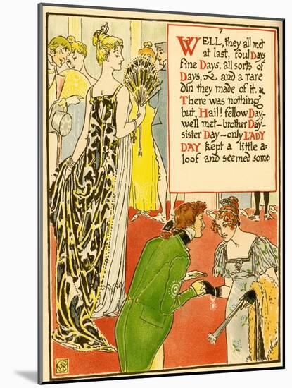 A Ball-Walter Crane-Mounted Art Print