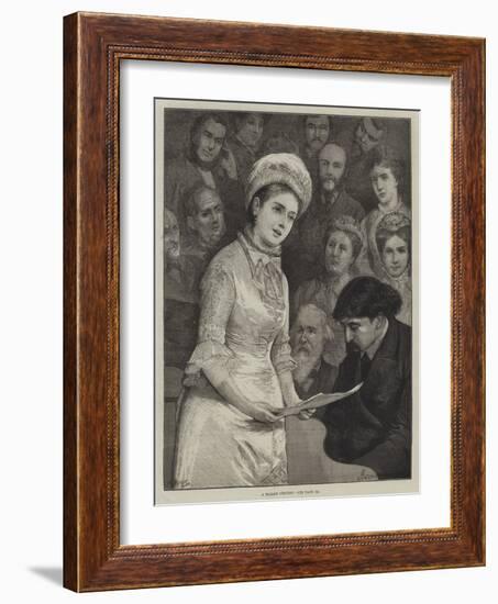 A Ballad Concert-Alfred Edward Emslie-Framed Giclee Print