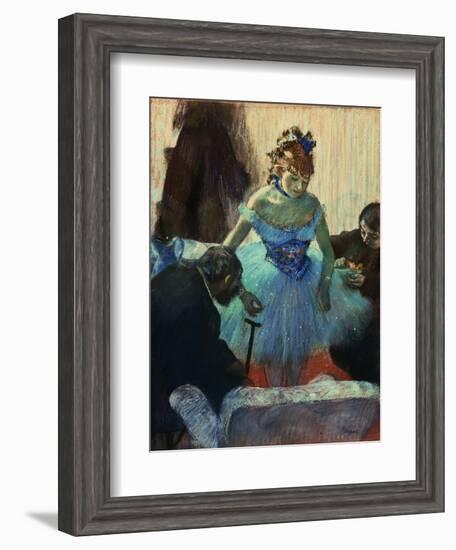 A Ballet Dancer in Her Dressing Room-Edgar Degas-Framed Giclee Print