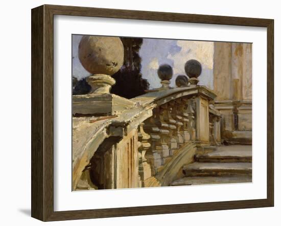 A Balustrade-John Singer Sargent-Framed Giclee Print