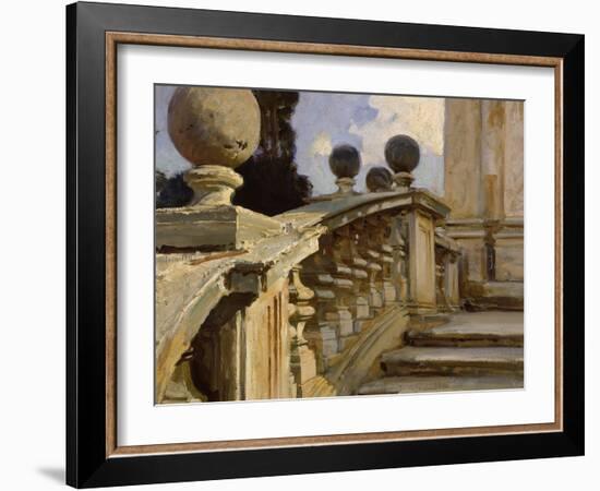 A Balustrade-John Singer Sargent-Framed Giclee Print