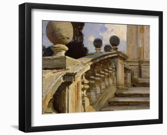 A Balustrade-John Singer Sargent-Framed Giclee Print