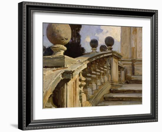 A Balustrade-John Singer Sargent-Framed Giclee Print