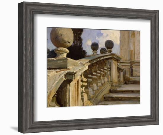 A Balustrade-John Singer Sargent-Framed Giclee Print