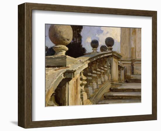 A Balustrade-John Singer Sargent-Framed Giclee Print