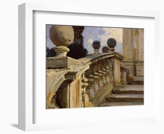 A Balustrade-John Singer Sargent-Framed Giclee Print