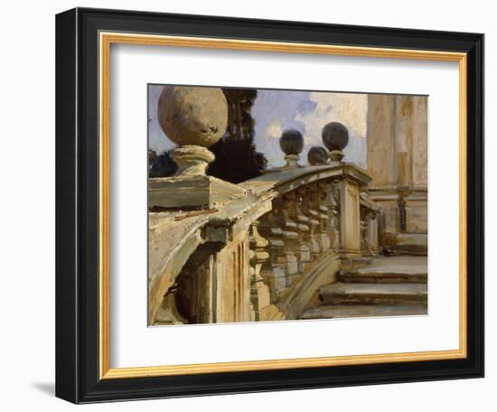 A Balustrade-John Singer Sargent-Framed Giclee Print