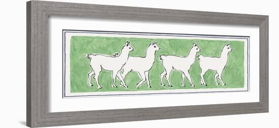 A Band of Llamas-Kristine Hegre-Framed Giclee Print