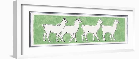 A Band of Llamas-Kristine Hegre-Framed Giclee Print