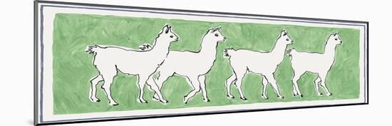 A Band of Llamas-Kristine Hegre-Mounted Giclee Print