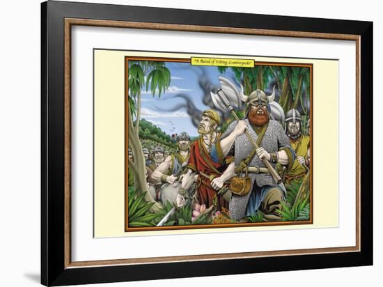 A Band of Viking Lumberjacks-Richard Kelly-Framed Art Print