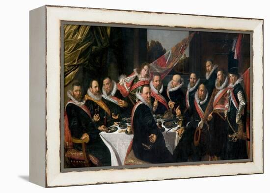 A Banquet of the Officers of the St. George Militia Company, 1616-Frans Hals-Framed Premier Image Canvas