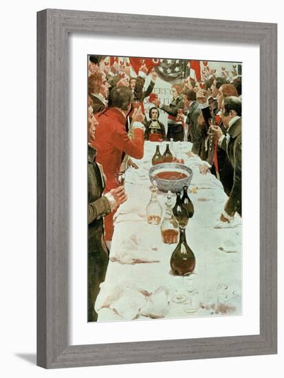 A Banquet to Genet, Illustration from Washington and the French Craze of '93 by John Bach Mcmaster-Howard Pyle-Framed Giclee Print