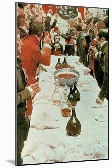 A Banquet to Genet, Illustration from Washington and the French Craze of '93 by John Bach Mcmaster-Howard Pyle-Mounted Giclee Print