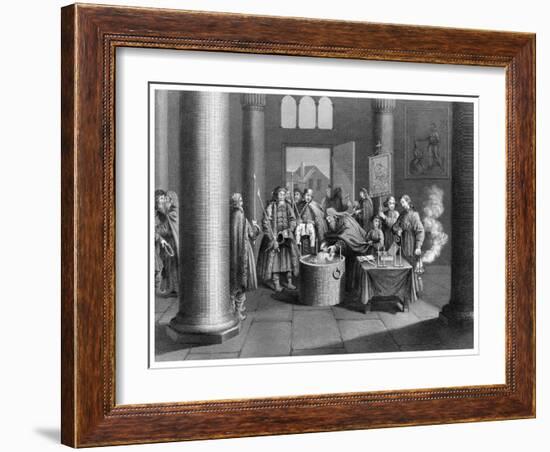 A Baptism According to the Greek Church in Russia-W Forrest-Framed Giclee Print