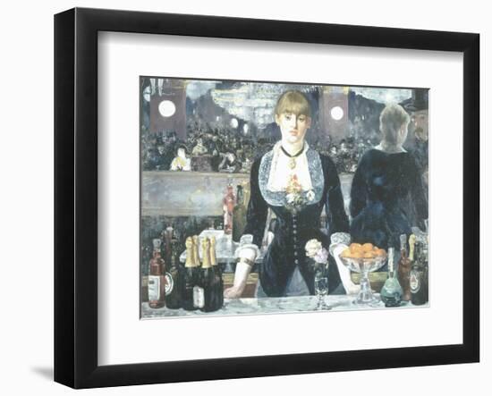 A Bar at the Folies-Bergere-Edouard Manet-Framed Art Print