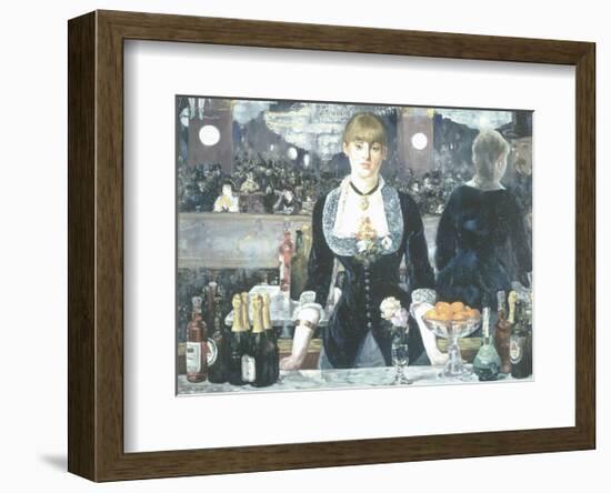 A Bar at the Folies-Bergere-Edouard Manet-Framed Art Print