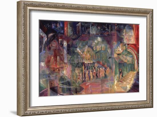 A Bar-Georgi Bogdanovich Yakulov-Framed Giclee Print