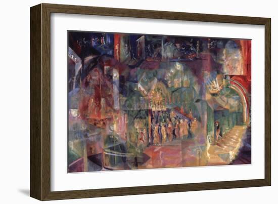 A Bar-Georgi Bogdanovich Yakulov-Framed Giclee Print