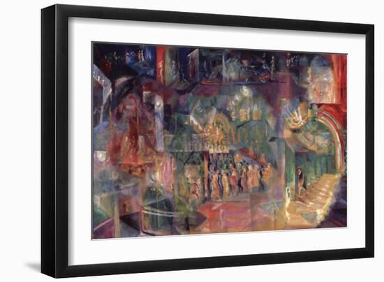 A Bar-Georgi Bogdanovich Yakulov-Framed Giclee Print