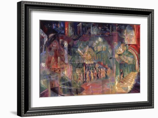 A Bar-Georgi Bogdanovich Yakulov-Framed Giclee Print