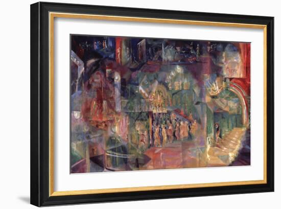 A Bar-Georgi Bogdanovich Yakulov-Framed Giclee Print