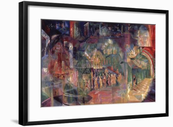 A Bar-Georgi Bogdanovich Yakulov-Framed Giclee Print