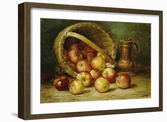 A Basket of Apples-August Laux-Framed Premium Giclee Print