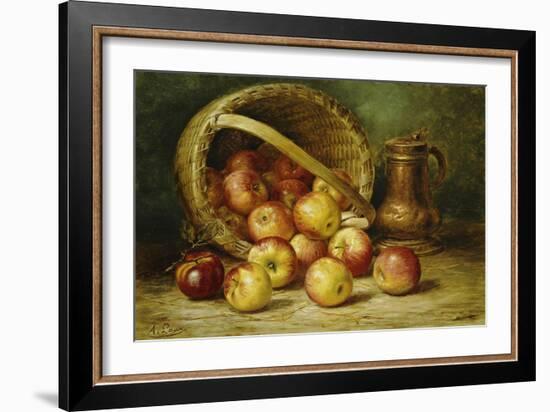 A Basket of Apples-August Laux-Framed Premium Giclee Print