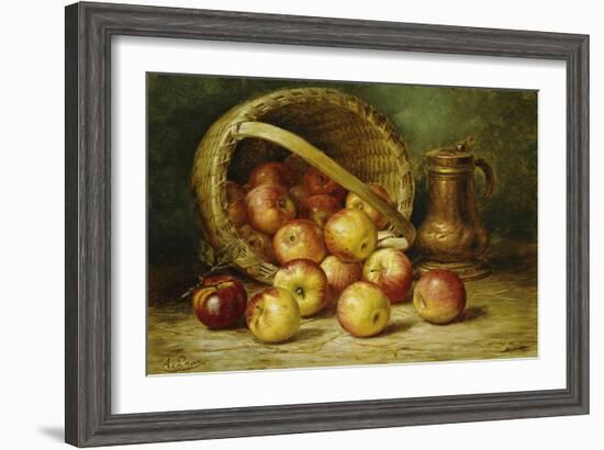 A Basket of Apples-August Laux-Framed Giclee Print