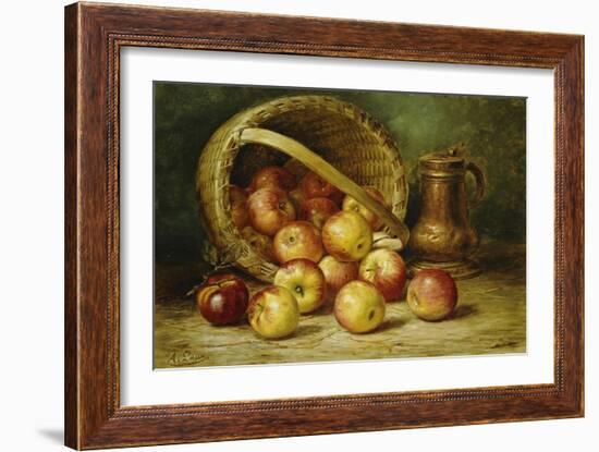 A Basket of Apples-August Laux-Framed Giclee Print