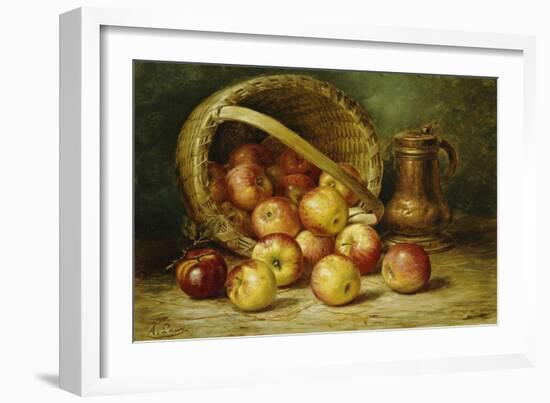 A Basket of Apples-August Laux-Framed Giclee Print