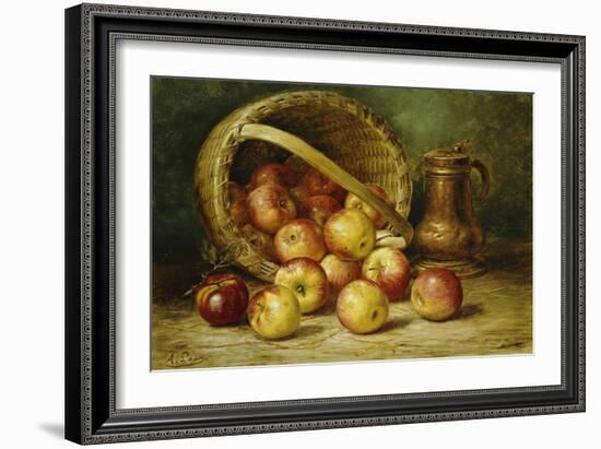 A Basket of Apples-August Laux-Framed Giclee Print