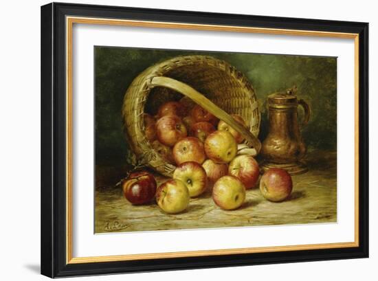 A Basket of Apples-August Laux-Framed Giclee Print