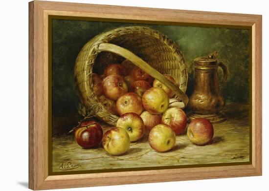 A Basket of Apples-August Laux-Framed Premier Image Canvas