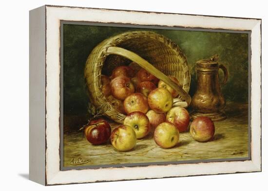 A Basket of Apples-August Laux-Framed Premier Image Canvas