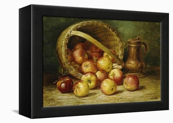 A Basket of Apples-August Laux-Framed Premier Image Canvas