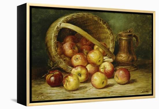 A Basket of Apples-August Laux-Framed Premier Image Canvas