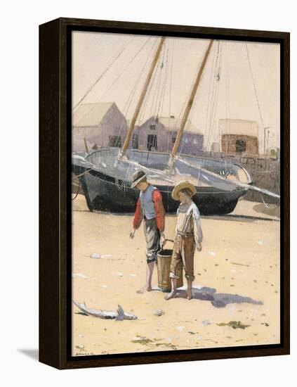 A Basket of Clams, 1873-Winslow Homer-Framed Premier Image Canvas