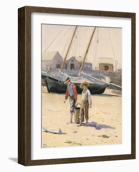 A Basket of Clams, 1873-Winslow Homer-Framed Giclee Print