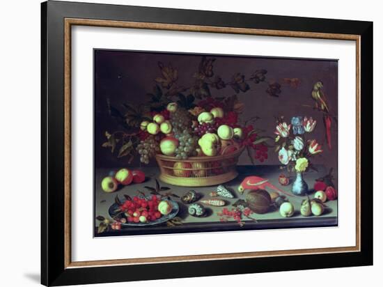 A Basket of Grapes and Other Fruit-Balthasar van der Ast-Framed Giclee Print