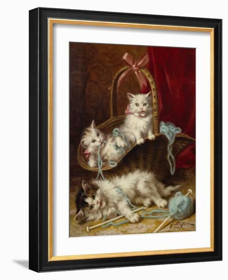 A Basket of Mischief-Jules Leroy-Framed Giclee Print